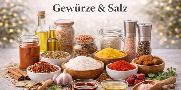 Gewürze & Salz Geschmacksexplosion für Ihre Küche